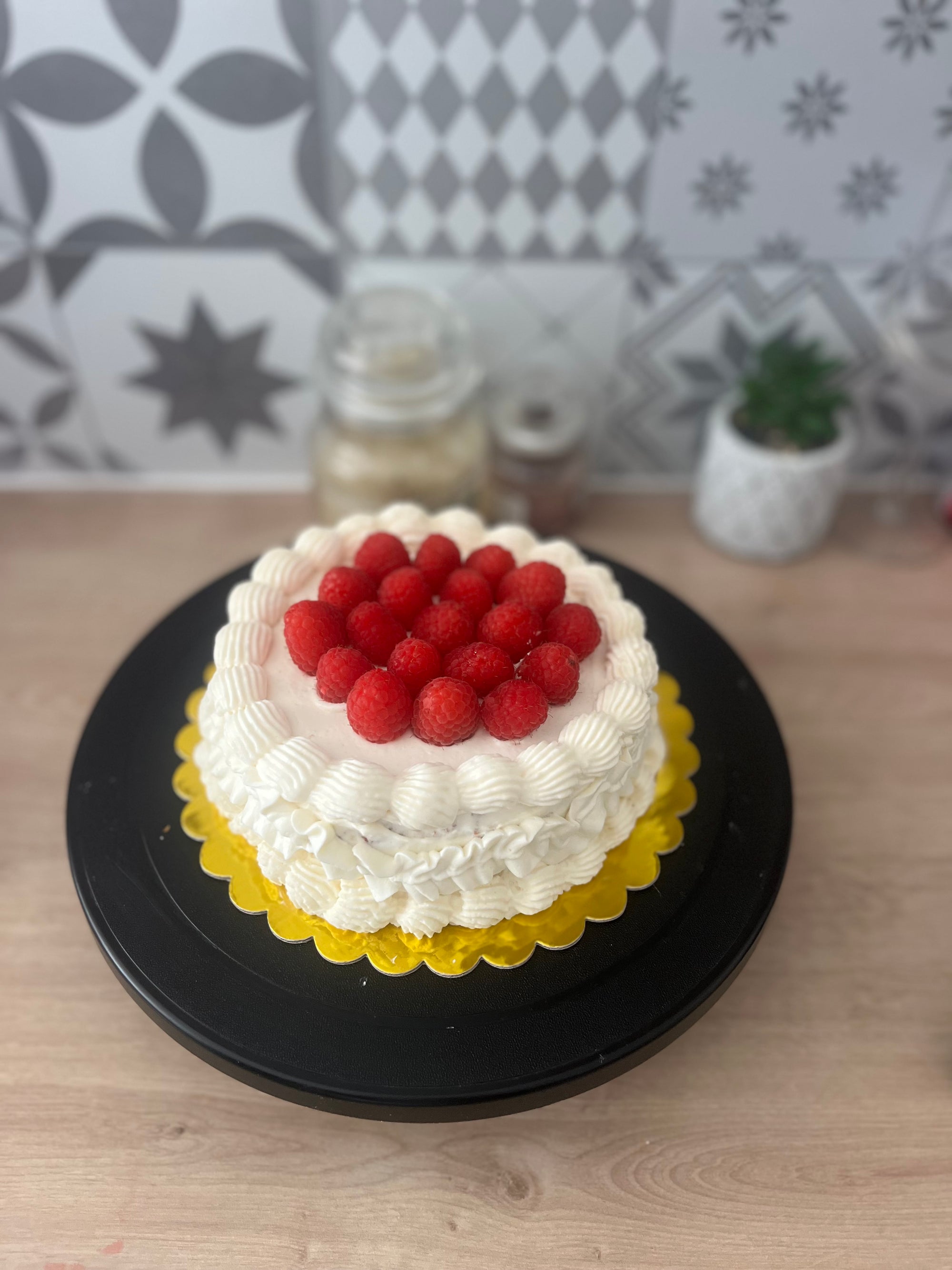 gateau chantilly framboise fraiche