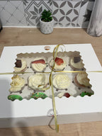 boite de 12 cupcakes assorti fourré 4 saveurs au choix