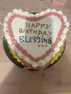 le coeur vintage cake 12-15 parts selon la découpe